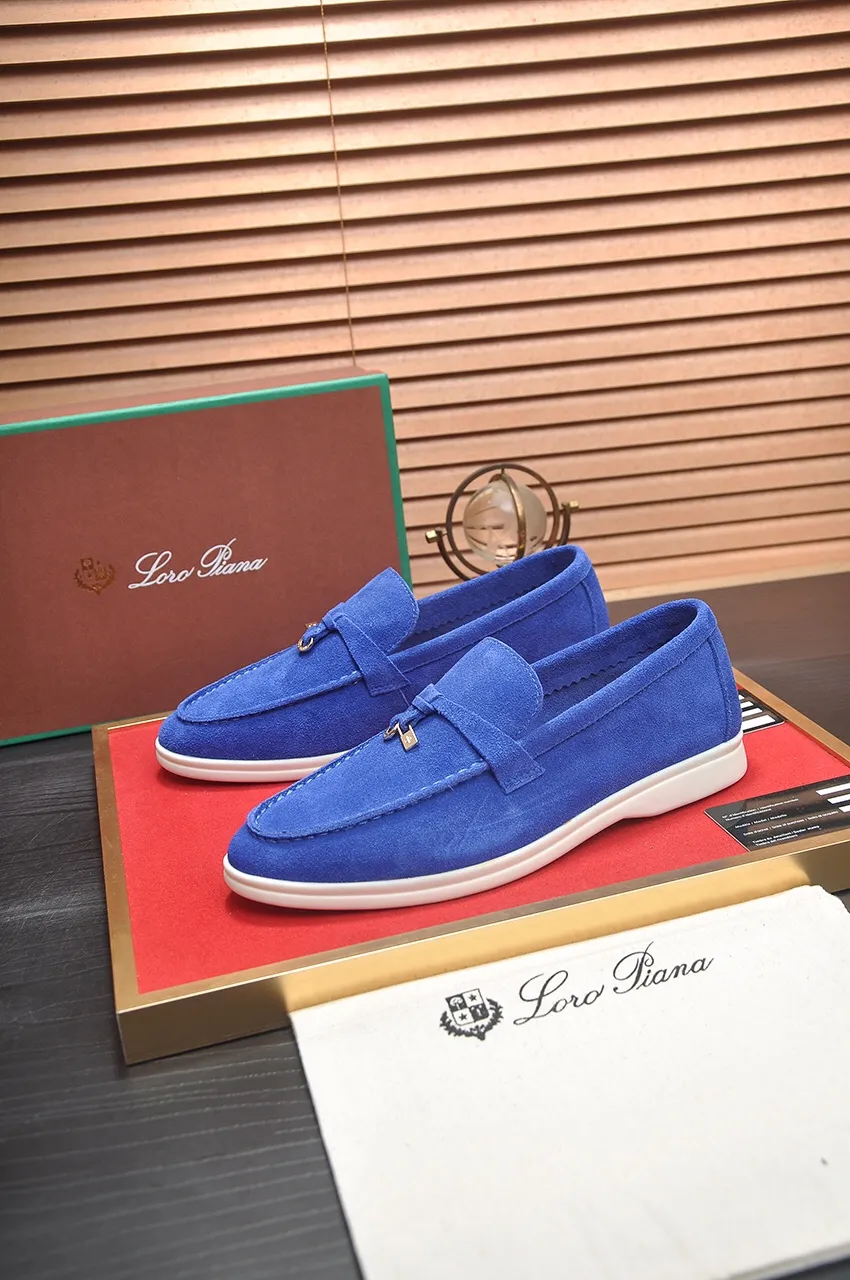 Men's shoes 💰400💶[𝐥𝐨𝐫𝐨 𝐏𝐢𝐚𝐧𝐚] [Couple model] High-end quality, affordable price, LP classic loafers, Italian treasure brand, the only brand that can match Hermès! Only after wearing it do we know that we can’t live up to our feet. Women’s code: 35-40 (customized sizes 34, 41, 42 are non-returnable) Men’s code: 38-44 (customized 45, 46, 47, 48 are non-refundable) Fabric: Customized imported cashmere Lining: Customized imported fetal cowhide Foot: Imported benzene-dyed calfskin Outsole: Exclusive original glass rubber outsole